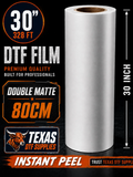 Premium DTF Transfer Film Roll - 13" x 328FT (33cm x 100m)