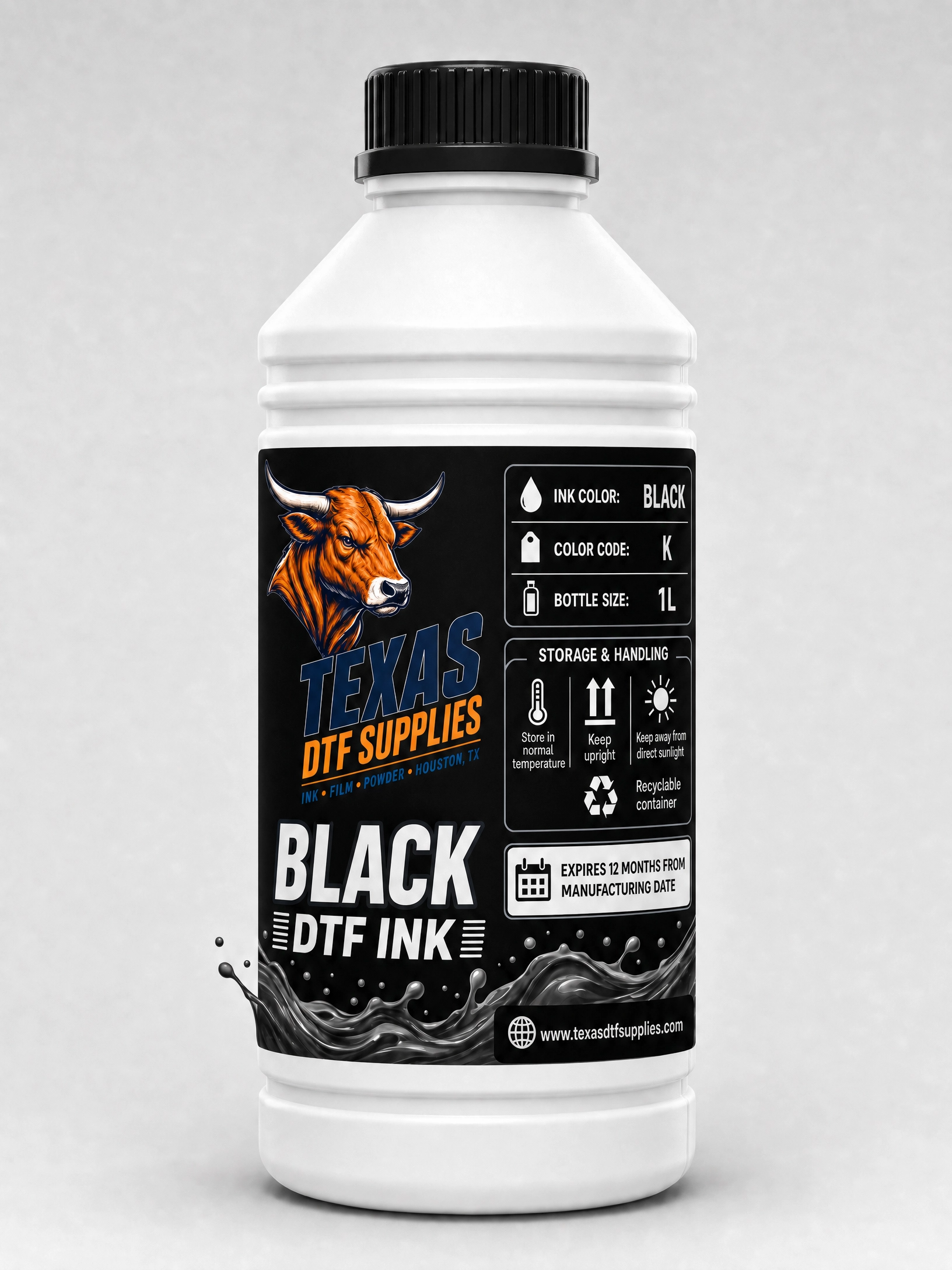 Premium DTF Ink (1000ml) - CMYK & White