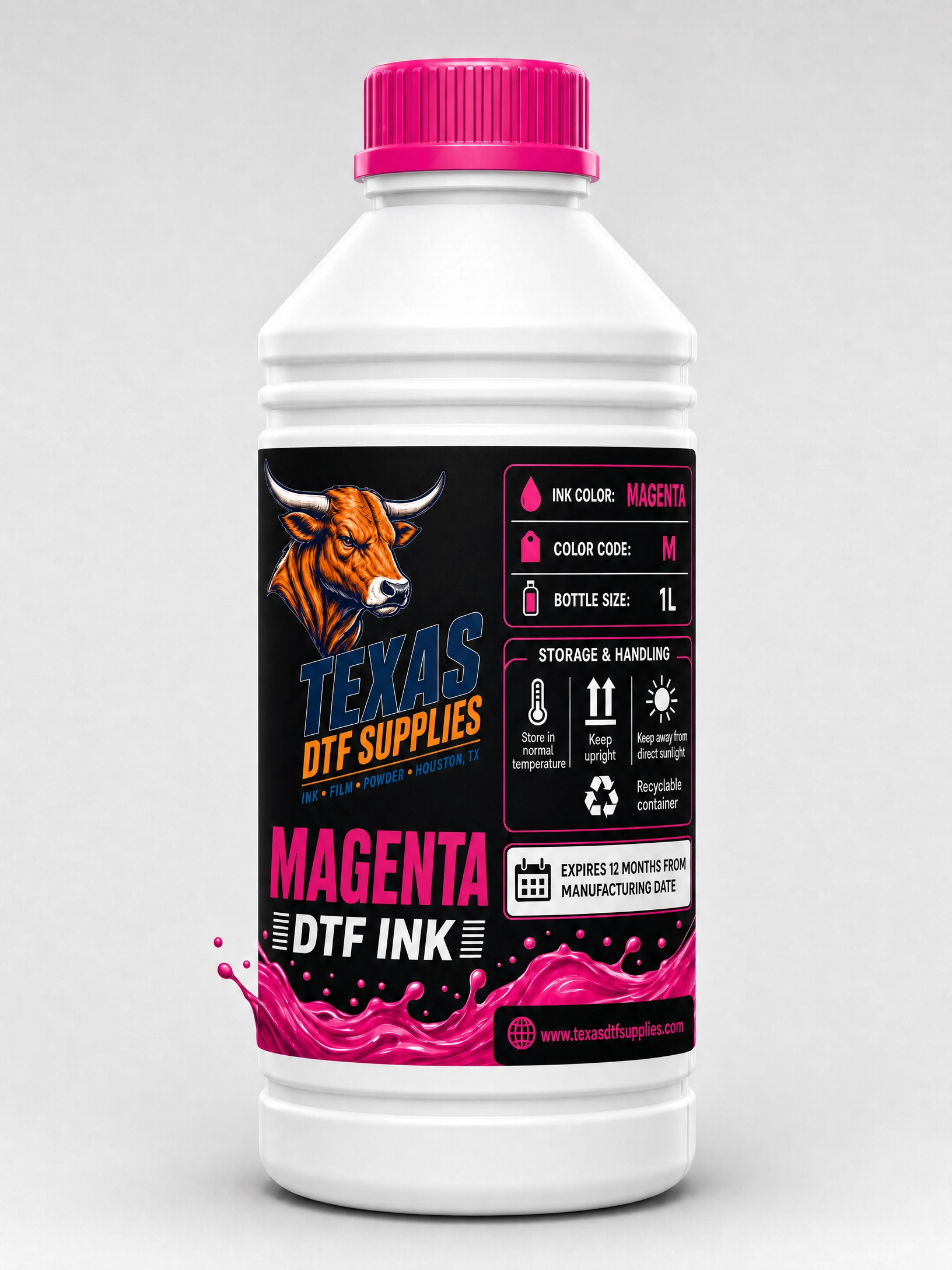 Premium DTF Ink (1000ml) - CMYK & White