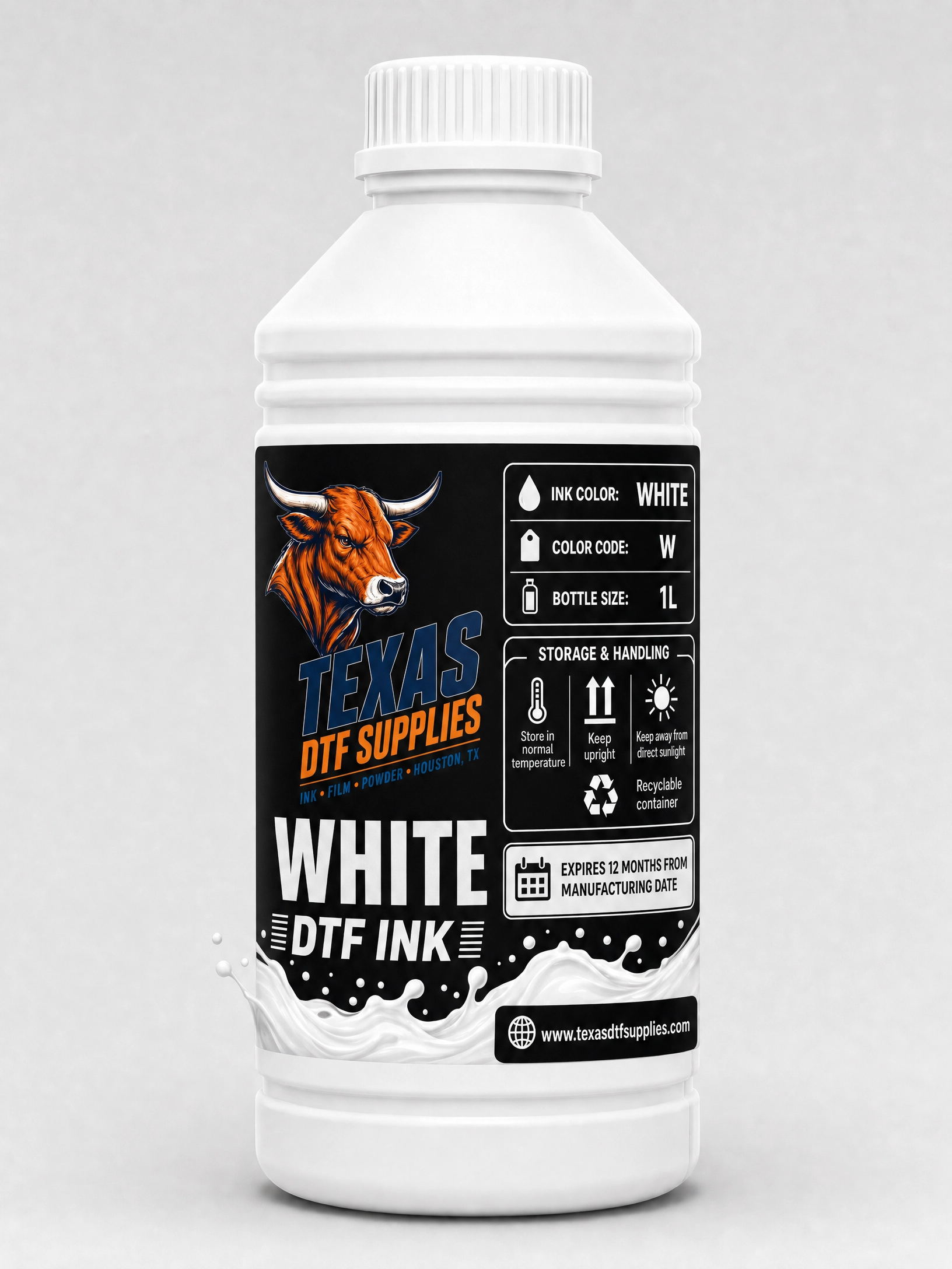 Premium DTF Ink (1000ml) - CMYK & White
